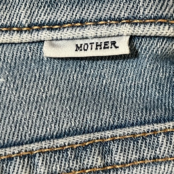 Mother women’s jeans size 26 blue cropped raw hem euc high rise - Picture 8 of 13
